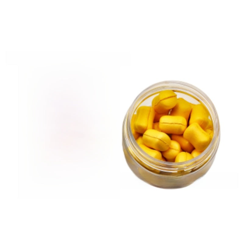 Dumbbell-shaped colored floating ball bait