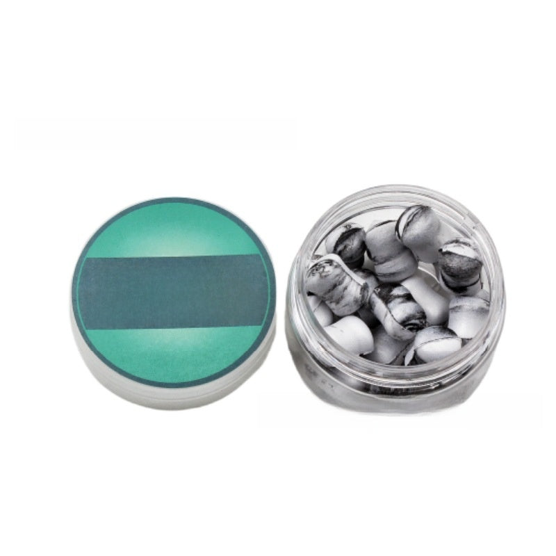 Dumbbell-shaped colored floating ball bait