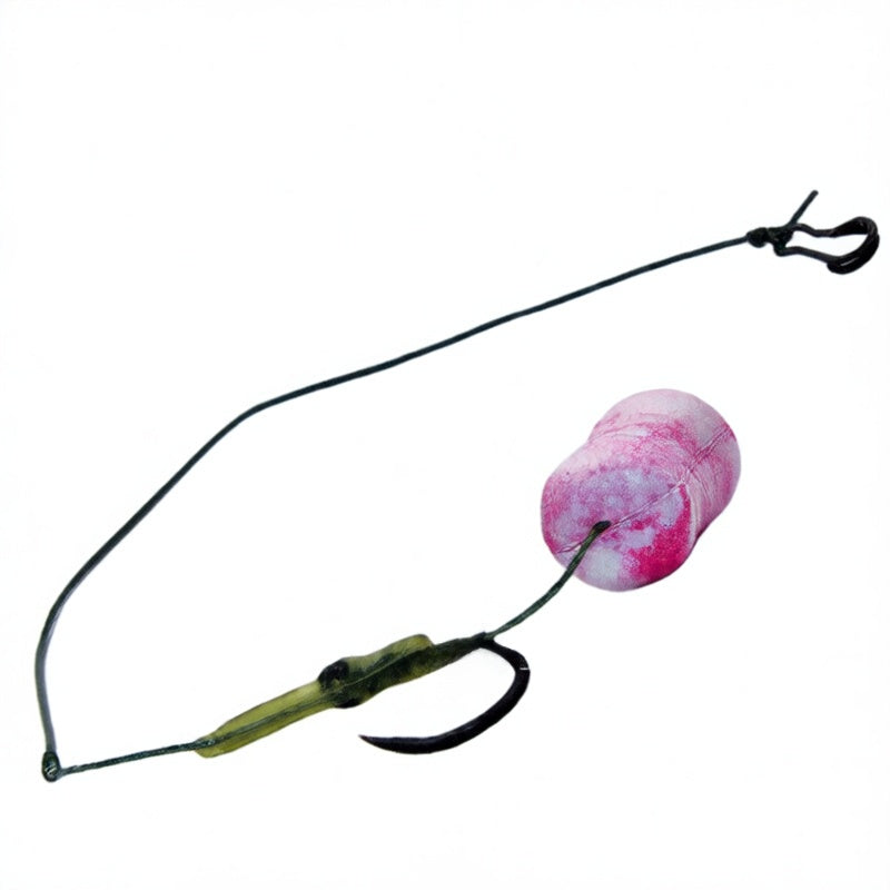 Dumbbell-shaped colored floating ball bait