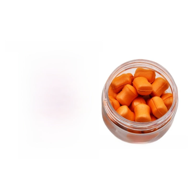 Dumbbell-shaped colored floating ball bait