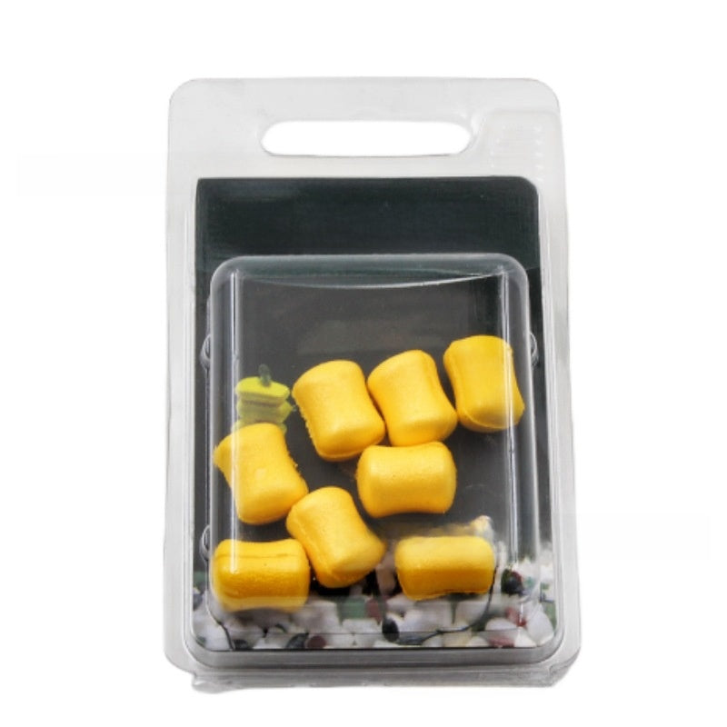 Dumbbell-shaped colored floating ball bait