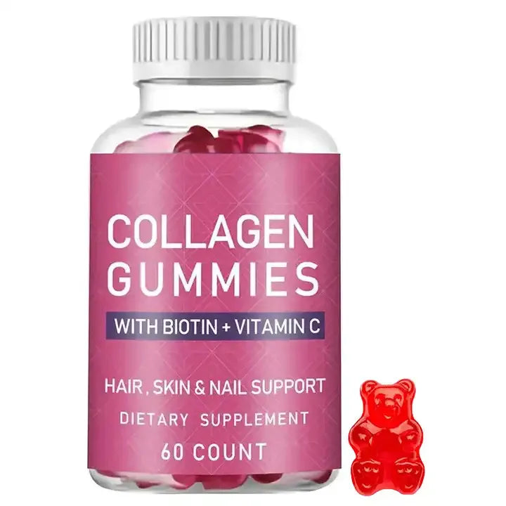 Collagen Gummies with Biotin & Vitamin C - Beauty Support 60 Count